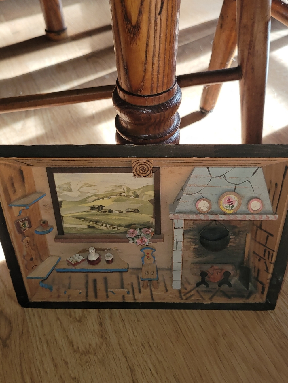 Vintage Wooden Diorama